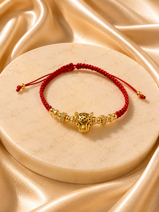 Pulsera de Protección Pantera Dorada