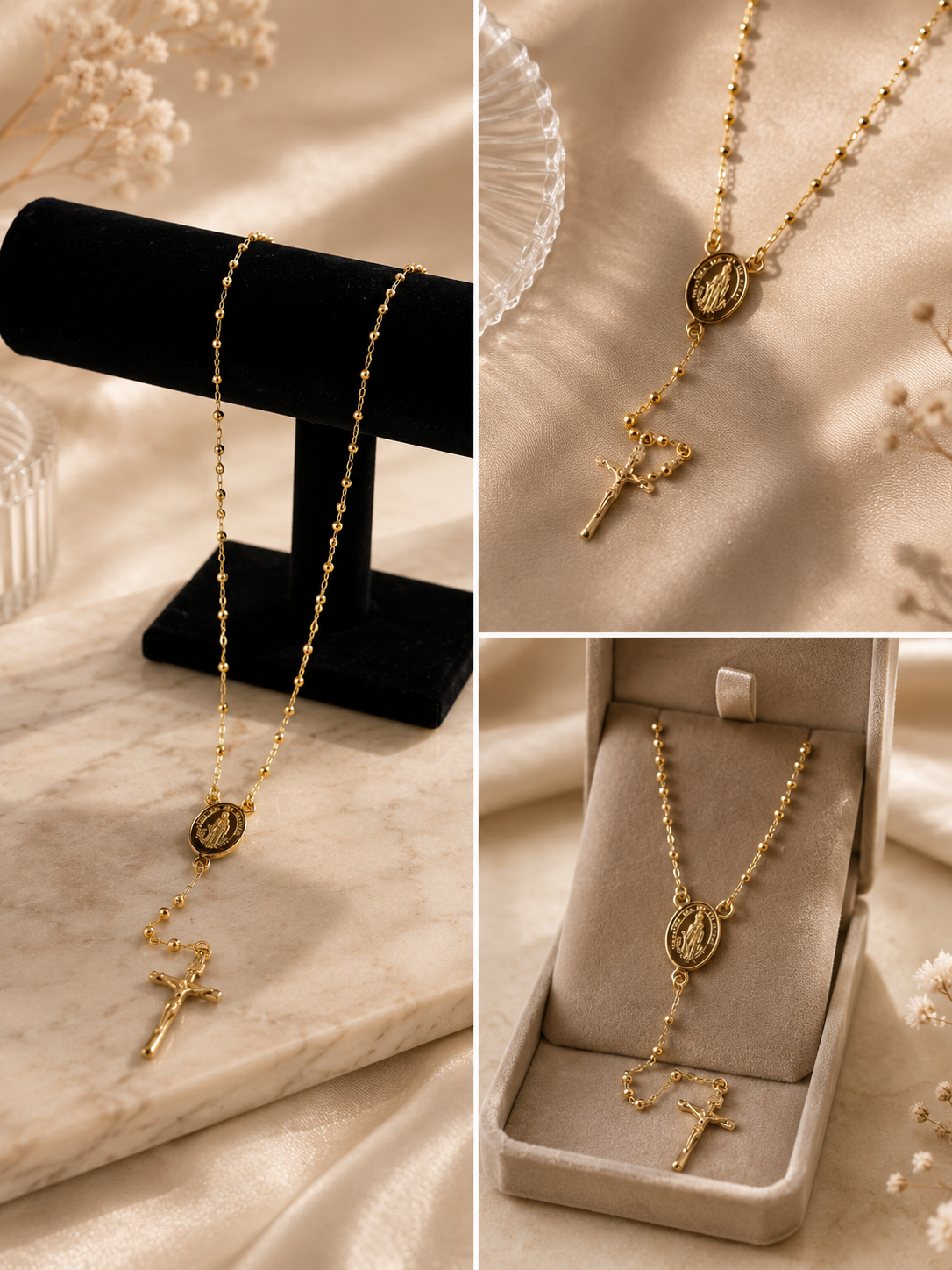 Collar Rosario Celestial